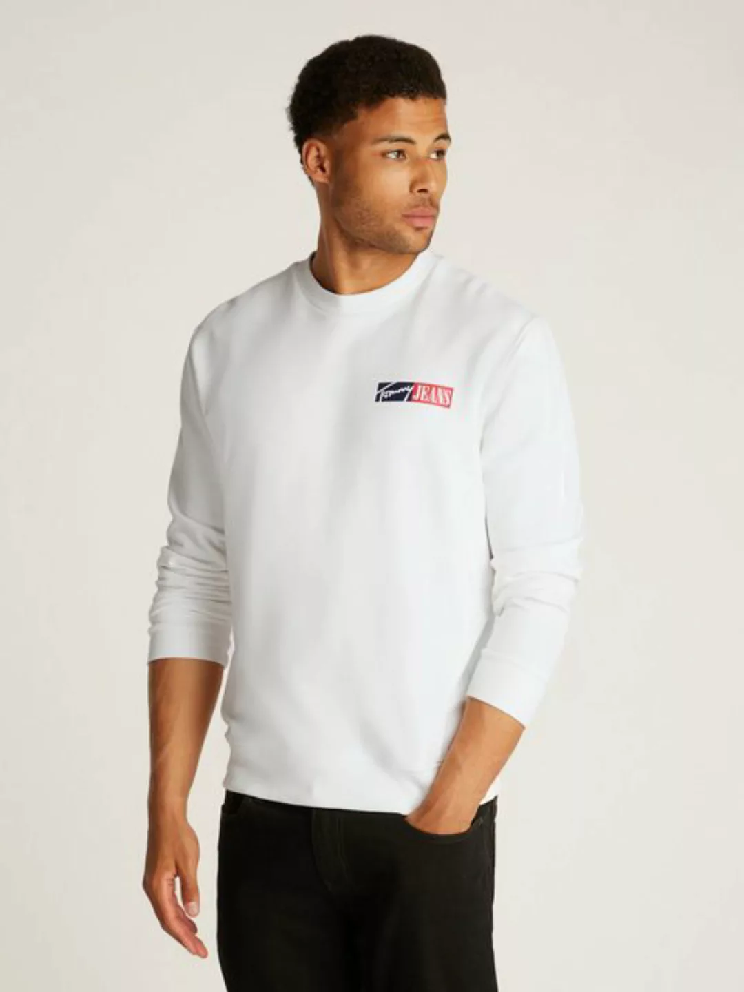 Tommy Jeans Sweatshirt TJM REG ENTRY GRAPHIC CREW EXT mit Logo günstig online kaufen