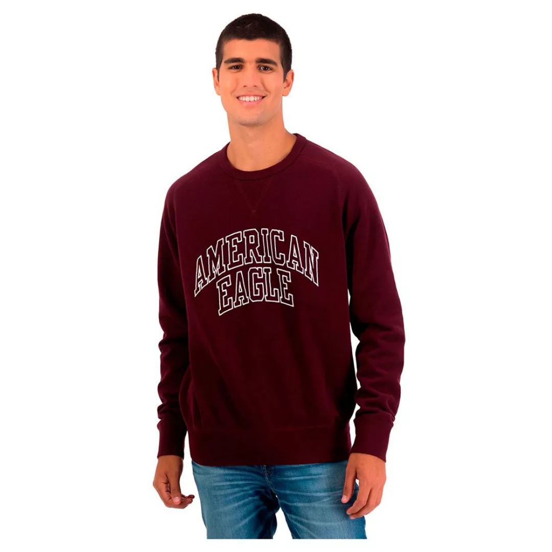 American Eagle Graphic Sweatshirt M Burgundy günstig online kaufen