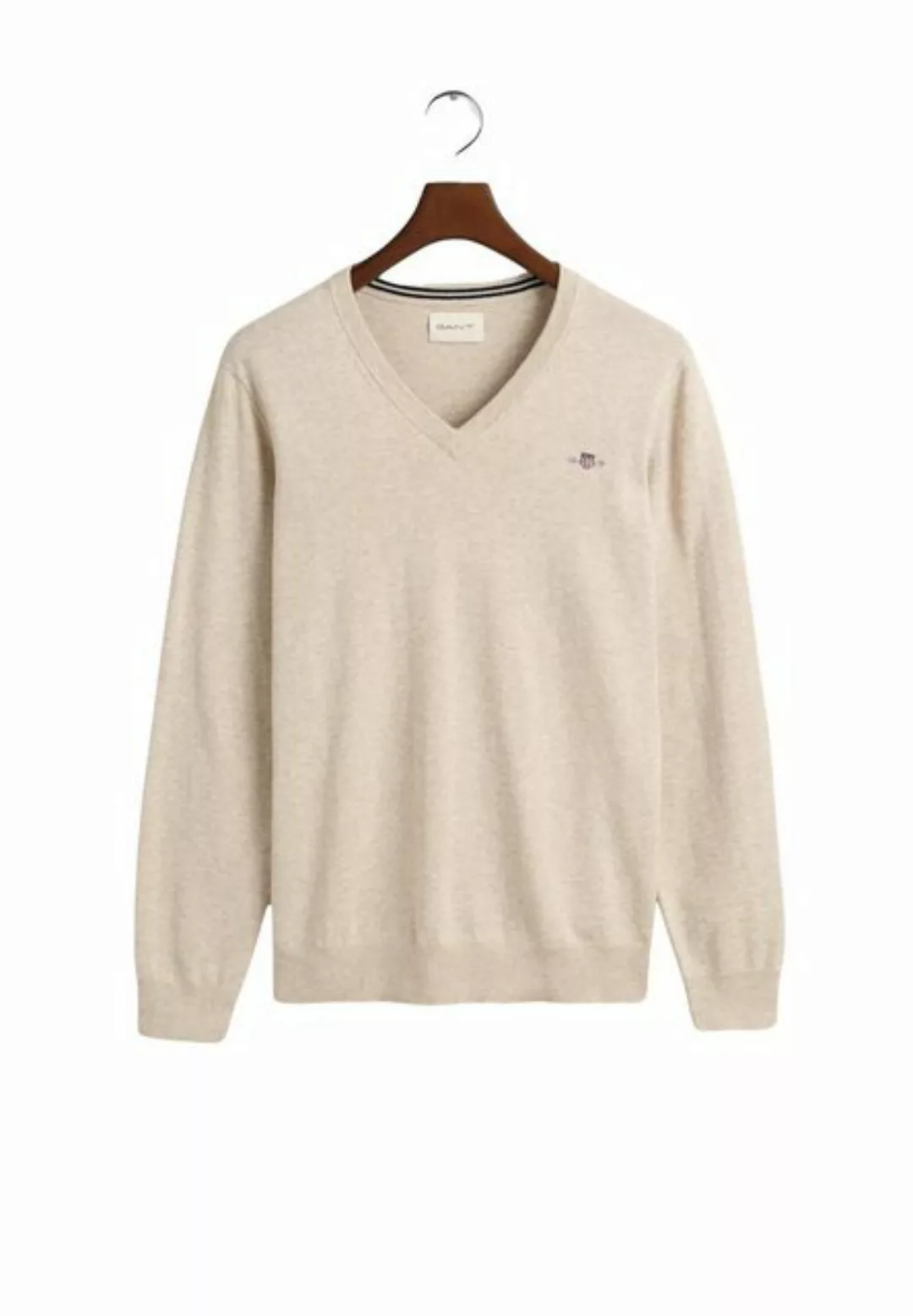 Gant Strickpullover Strickpullover Classic Pullover V-Neck (1-tlg) günstig online kaufen