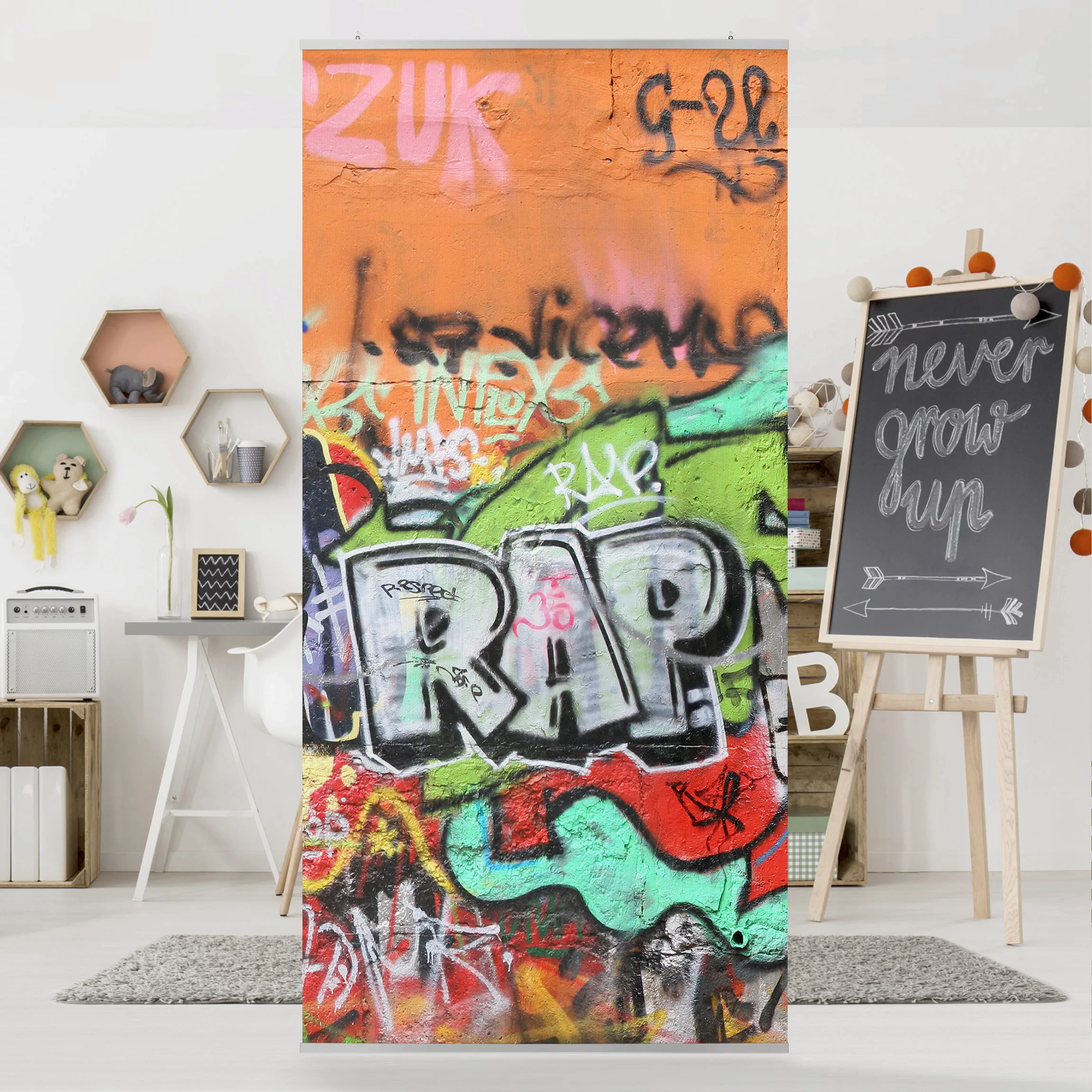 Raumteiler Graffiti günstig online kaufen