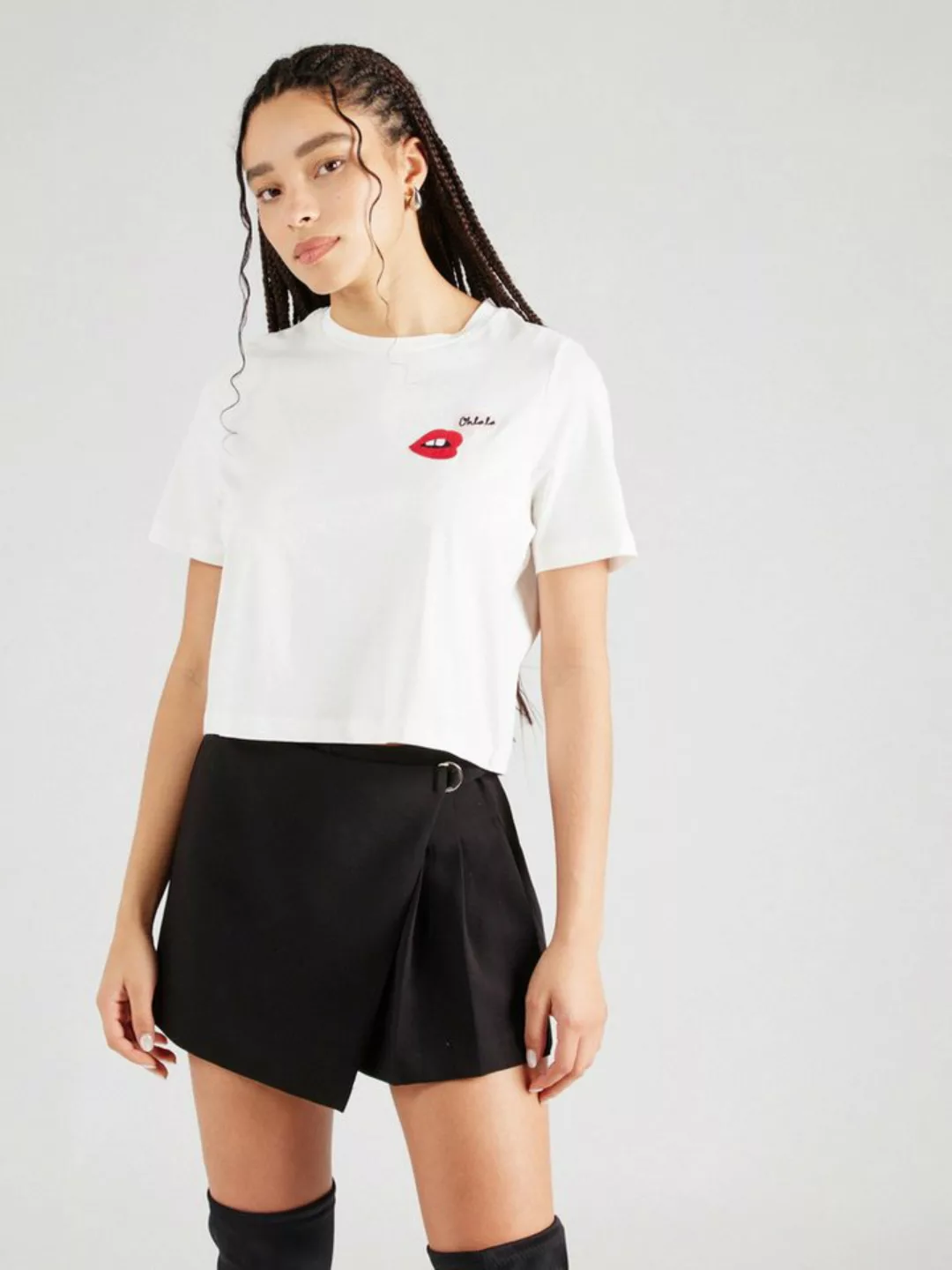 Vero Moda T-Shirt VMELENA (1-tlg) Stickerei günstig online kaufen