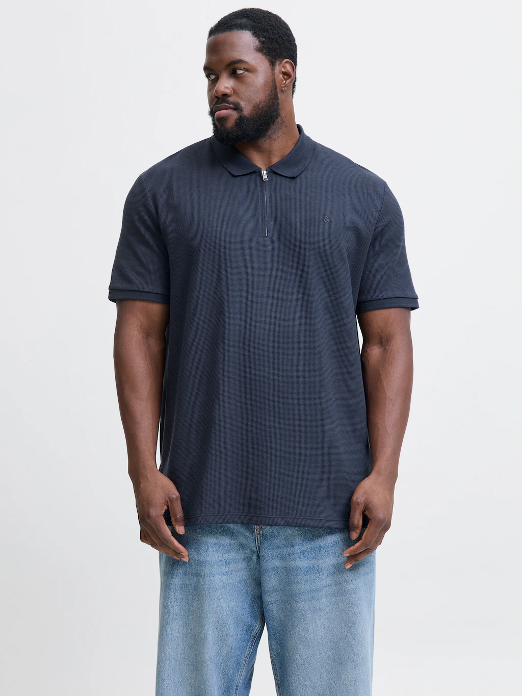 Jack & Jones PlusSize Poloshirt "JJEAUSTIN ZIP POLO SS NOOS PLS" günstig online kaufen