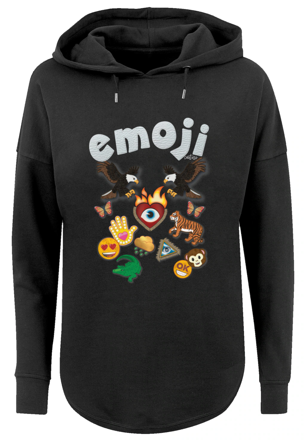 F4NT4STIC Kapuzenpullover "emoji couture logo with icons", Premium Qualität günstig online kaufen