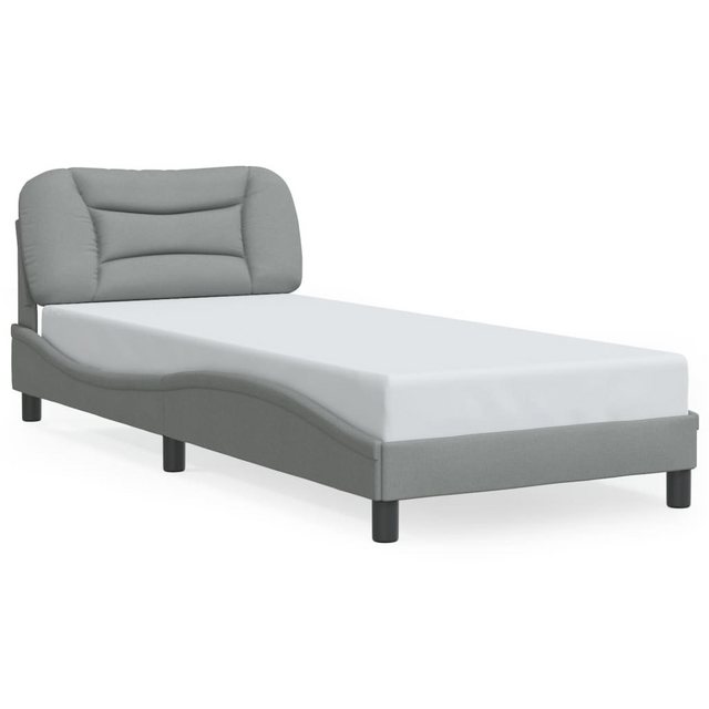 vidaXL Bett Bettgestell mit Kopfteil Blau 80x200 cm Stoff günstig online kaufen