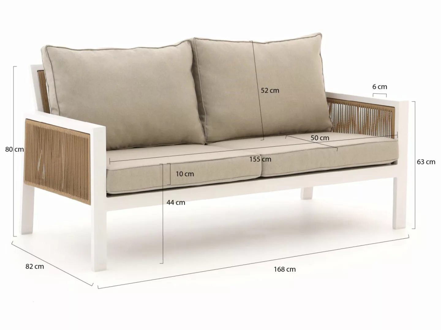 Manifesto Alzano Gartensofa 168 cm günstig online kaufen