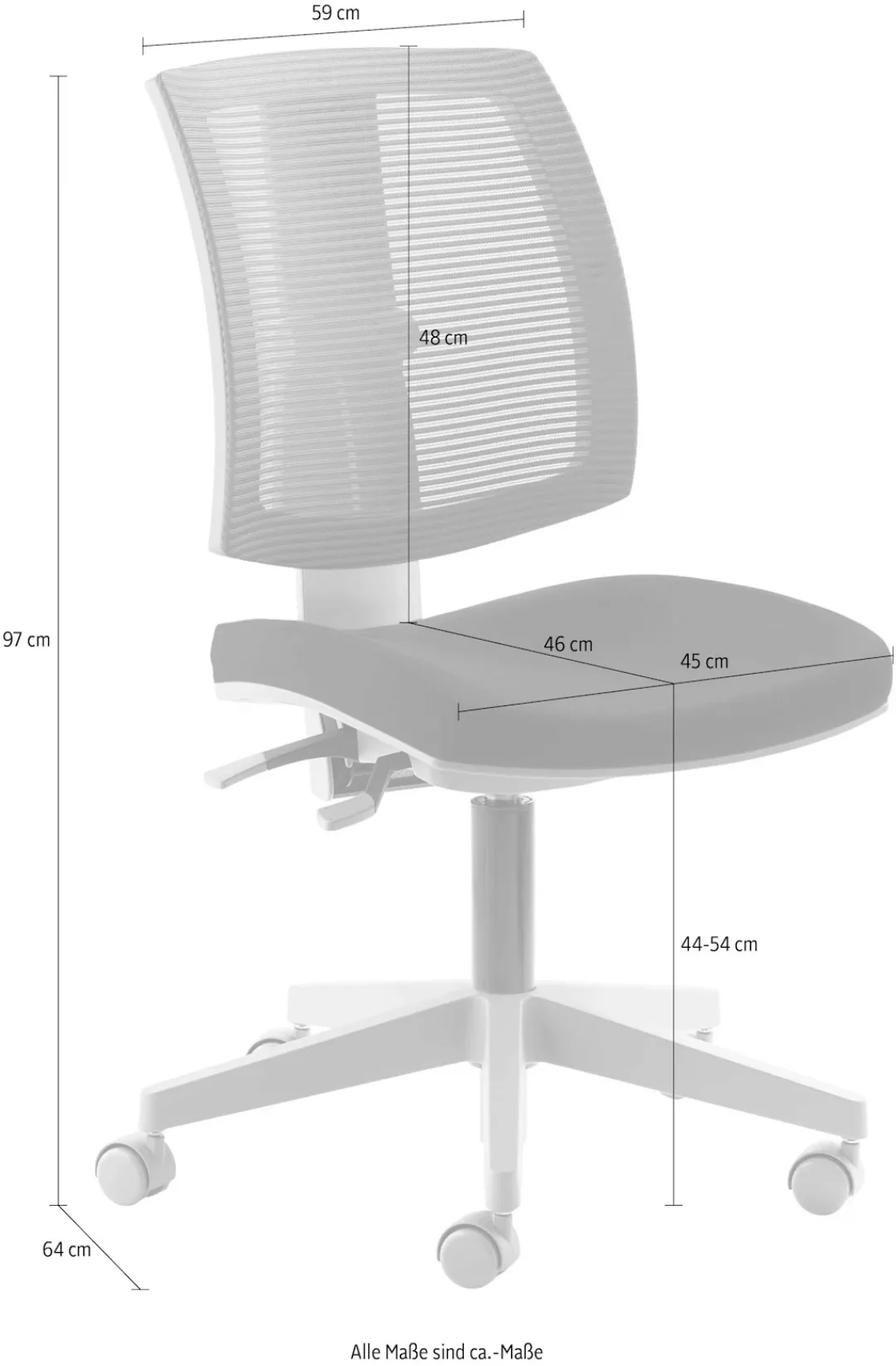 Mayer Sitzmöbel Bürostuhl, Polyester, "MyFlexo" günstig online kaufen