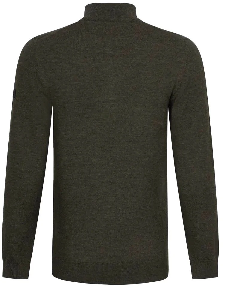 Cavallaro Merino Half-Zip Grun - Größe L günstig online kaufen