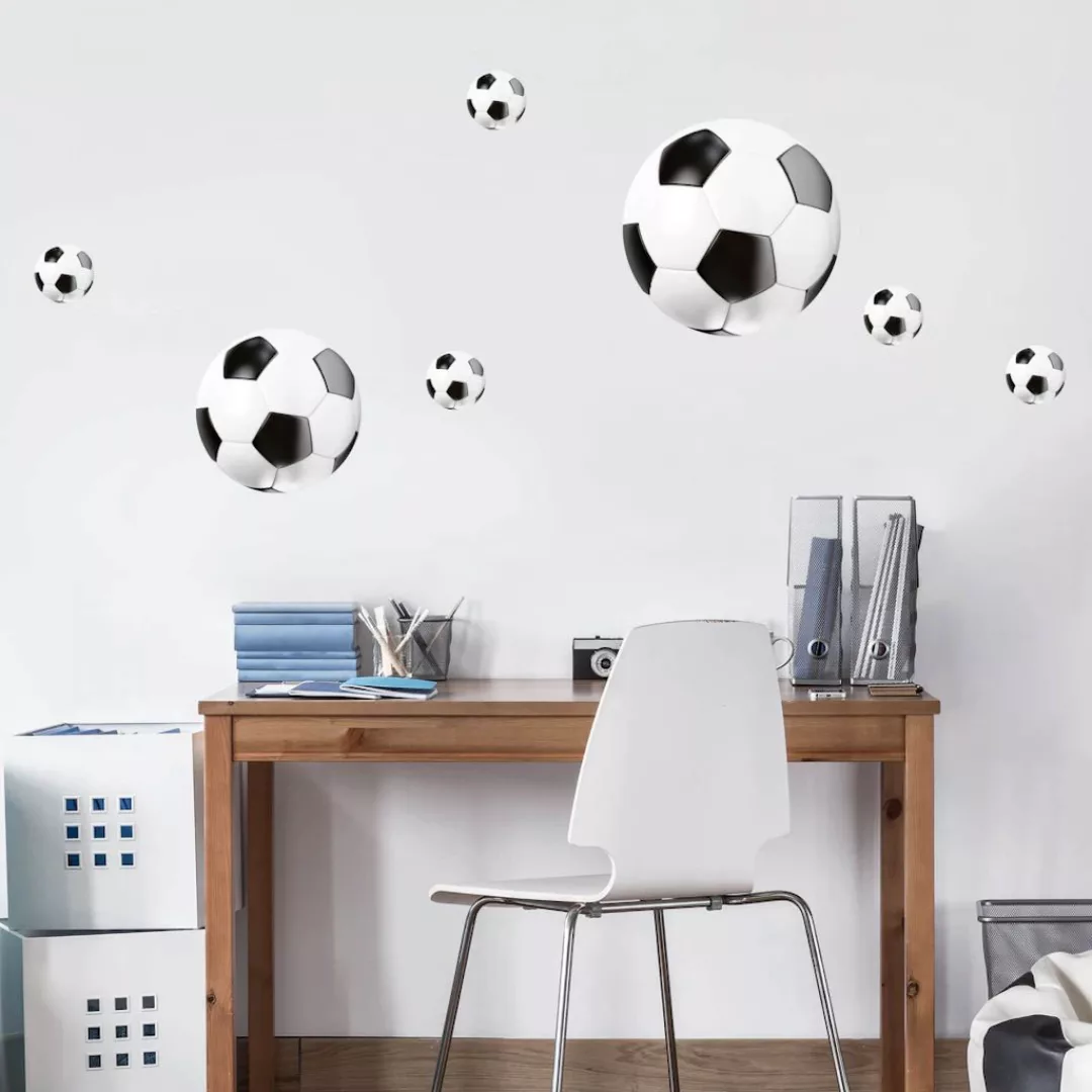 Wall-Art Wandtattoo »Fußball Set Fußbälle«, (1 St.), selbstklebend, entfern günstig online kaufen