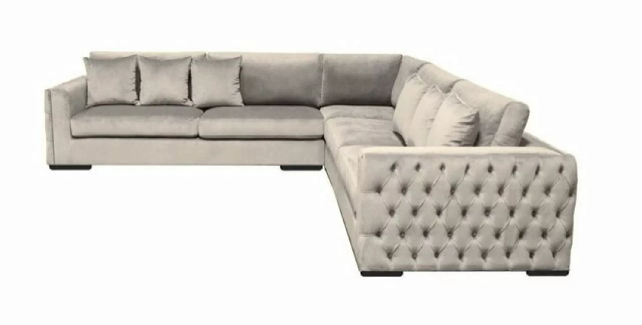 JVmoebel Ecksofa, Ecksofa Beige Wohnlandschaft Couch Eckgarnitur Polster Ne günstig online kaufen