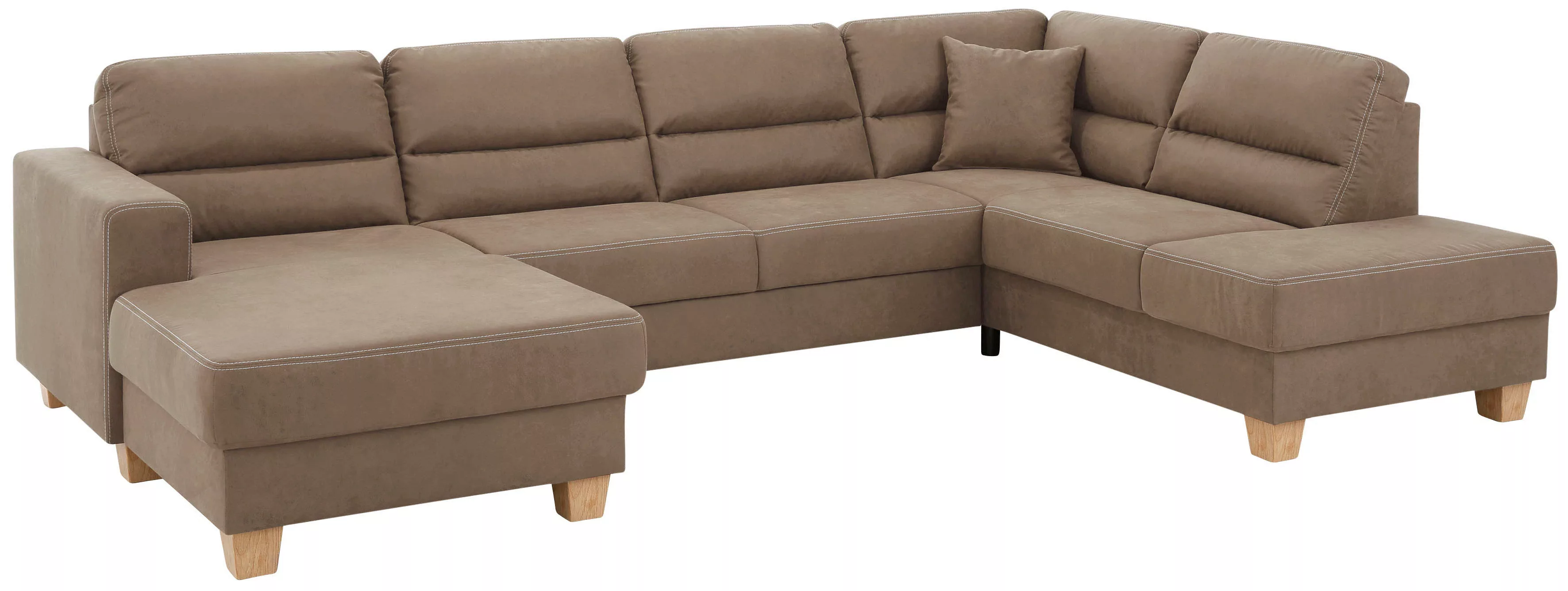 Home affaire Wohnlandschaft "Navan, komfortabel mit viel Platz, U-Form", wa günstig online kaufen