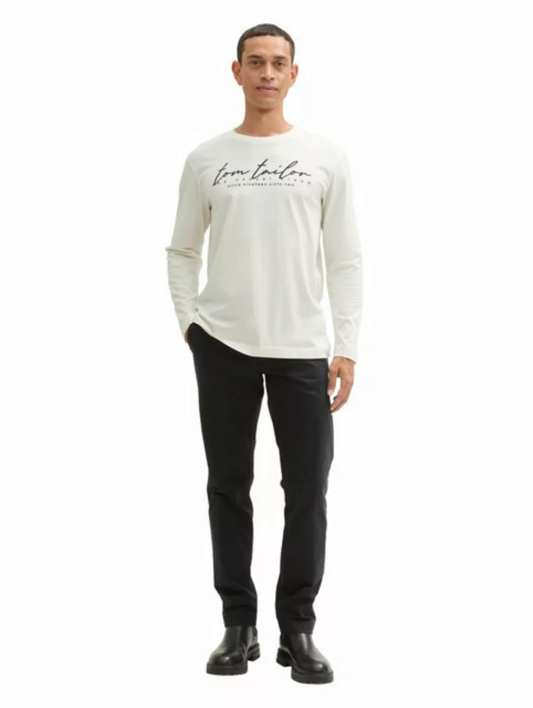 TOM TAILOR Langarmshirt mit Logo-Print günstig online kaufen