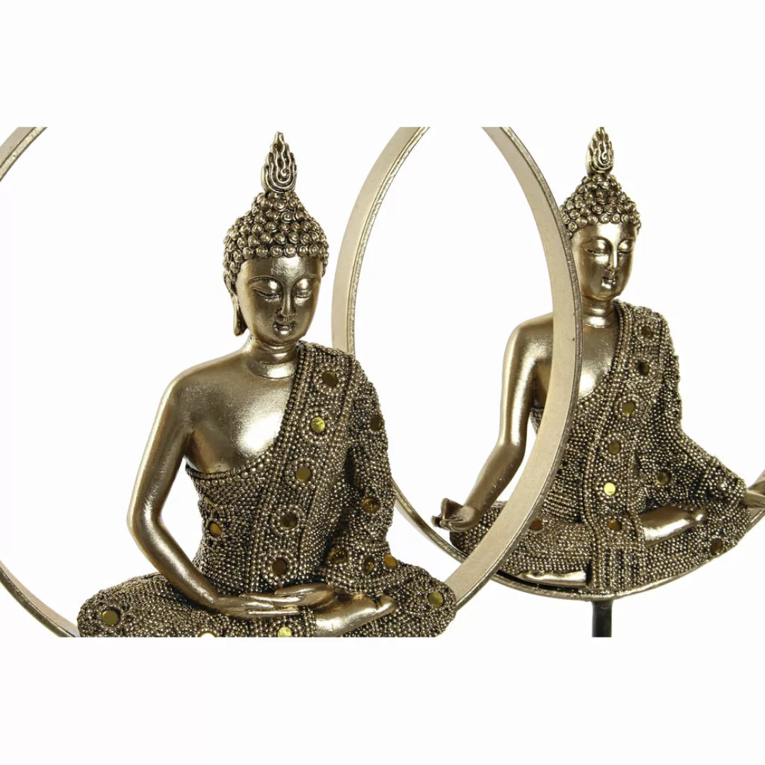 Deko-figur Dkd Home Decor Metall Buddha Harz (26 X 11 X 40 Cm) (2 Pcs) günstig online kaufen