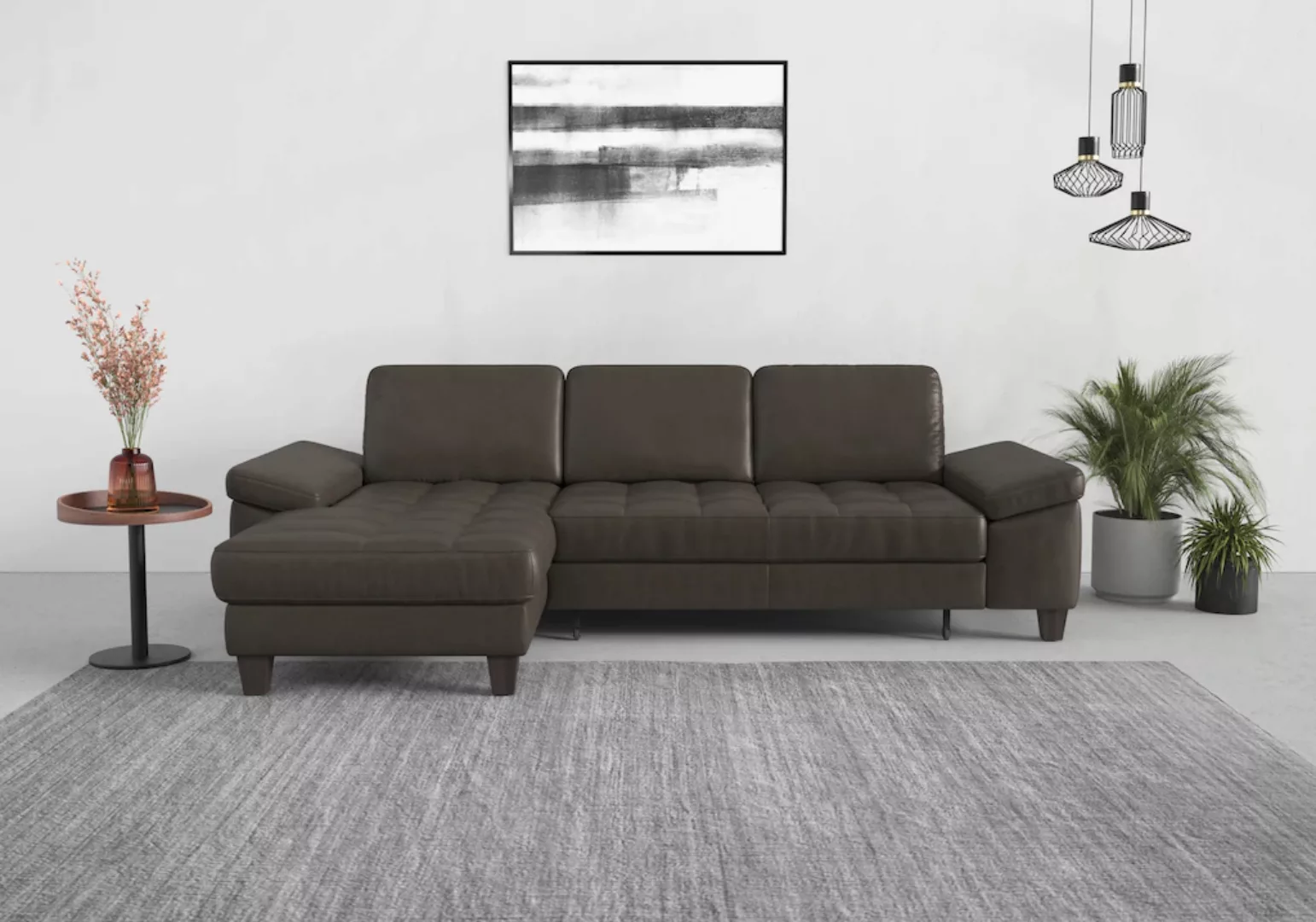 sit&more Ecksofa "Westham L-Form", Recamiere, mit oder ohne Bettfunktion, B günstig online kaufen