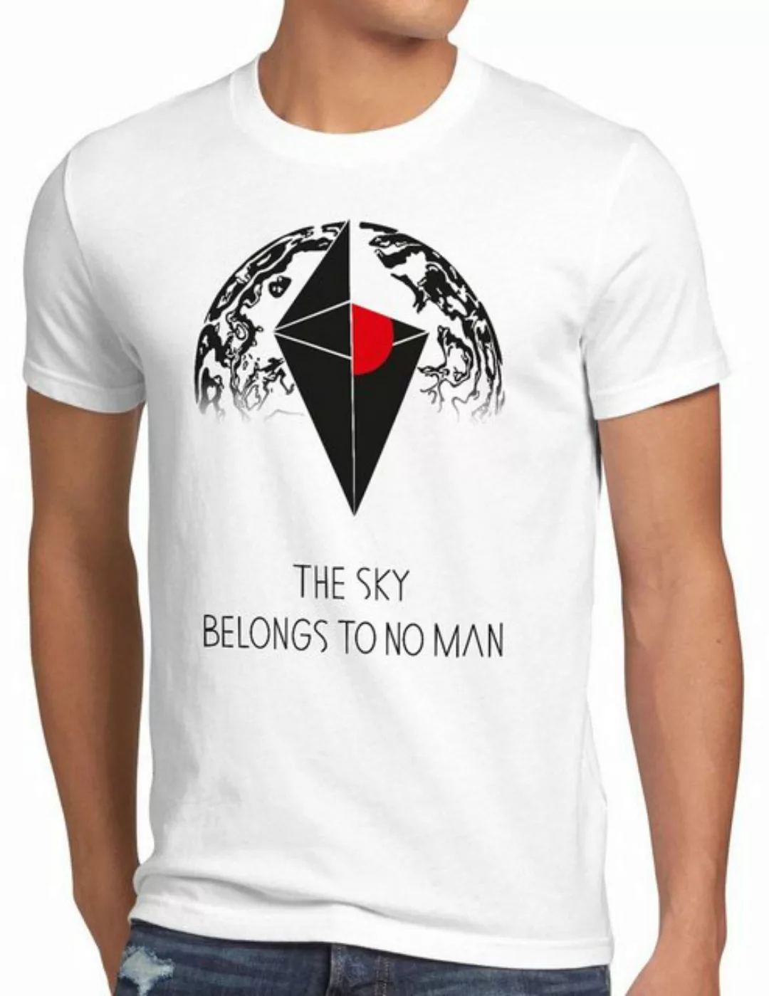 style3 Print-Shirt Herren T-Shirt Sky belongs no man open world game weltra günstig online kaufen