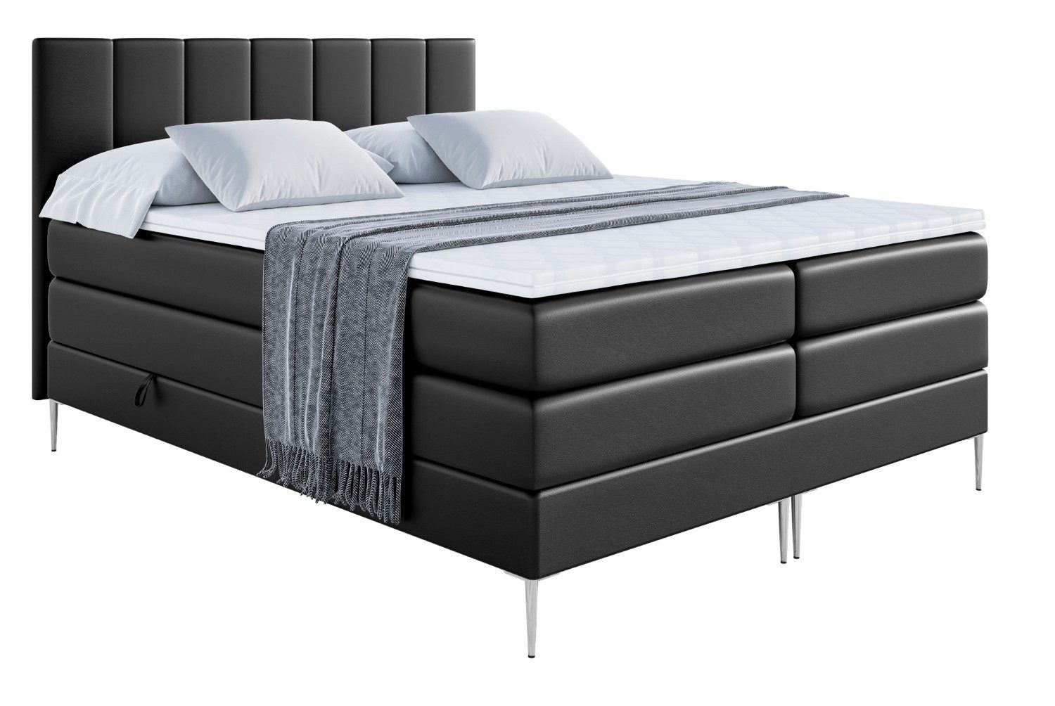 ALTDECOR Boxspringbett MOETI-F KING (Multipocket-Matratze H4, günstig online kaufen