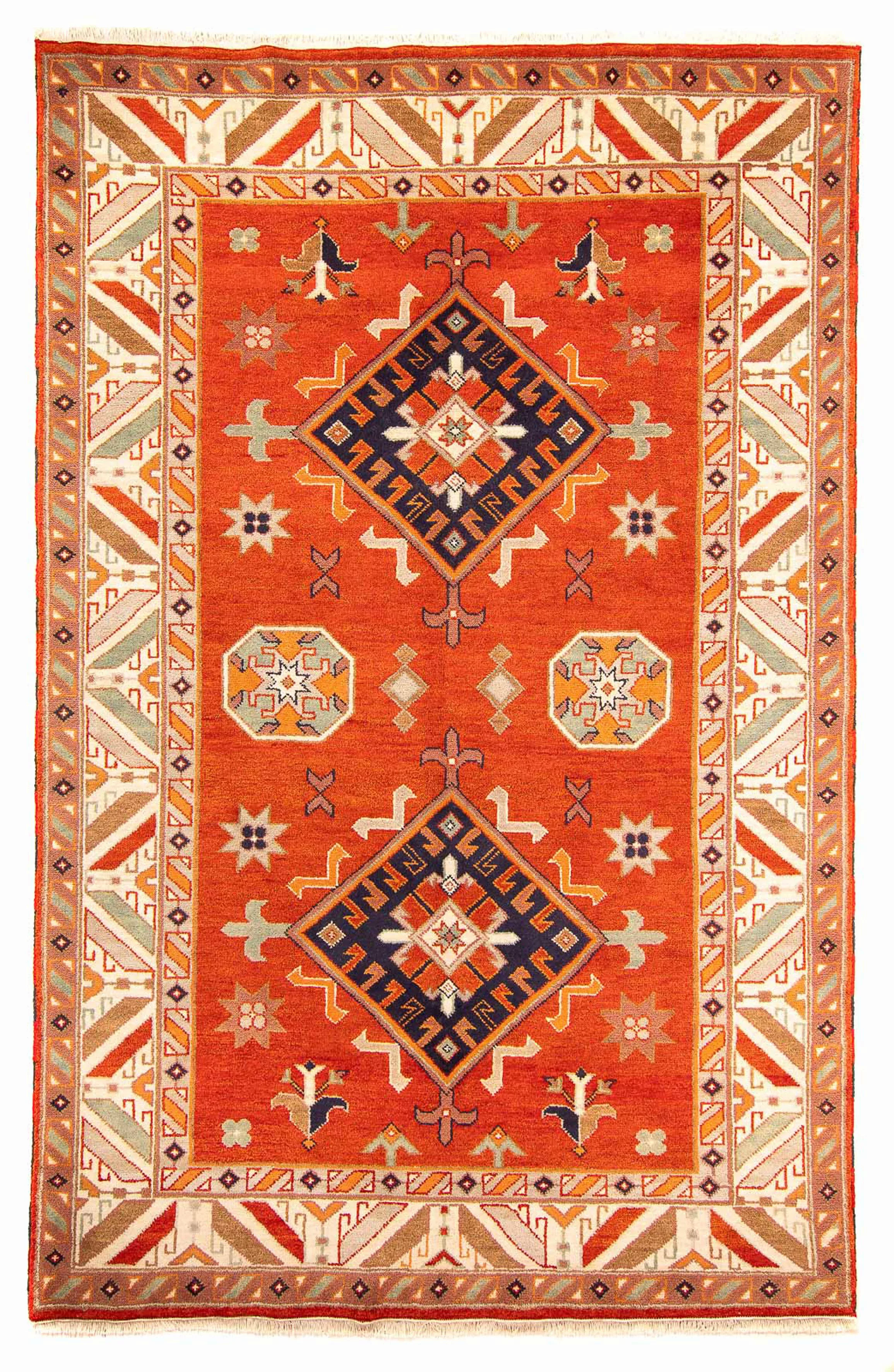 morgenland Orientteppich »Ziegler - Kazak - 300 x 202 cm - hellrot«, rechte günstig online kaufen