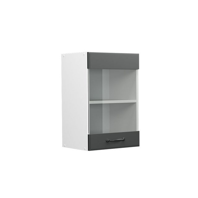 Vicco Glashängeschrank R-Line, Anthrazit Landhaus/Weiß, 40 cm günstig online kaufen