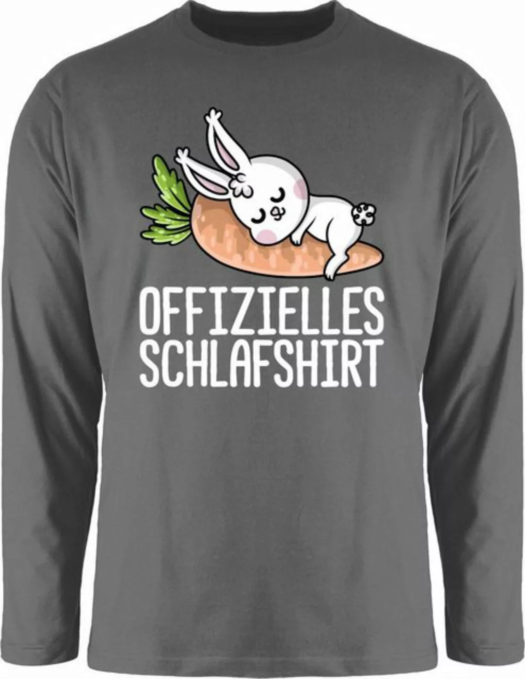 Shirtracer Rundhalsshirt Offizielles Schlafshirt mit Hase weiß Sprüche Stat günstig online kaufen