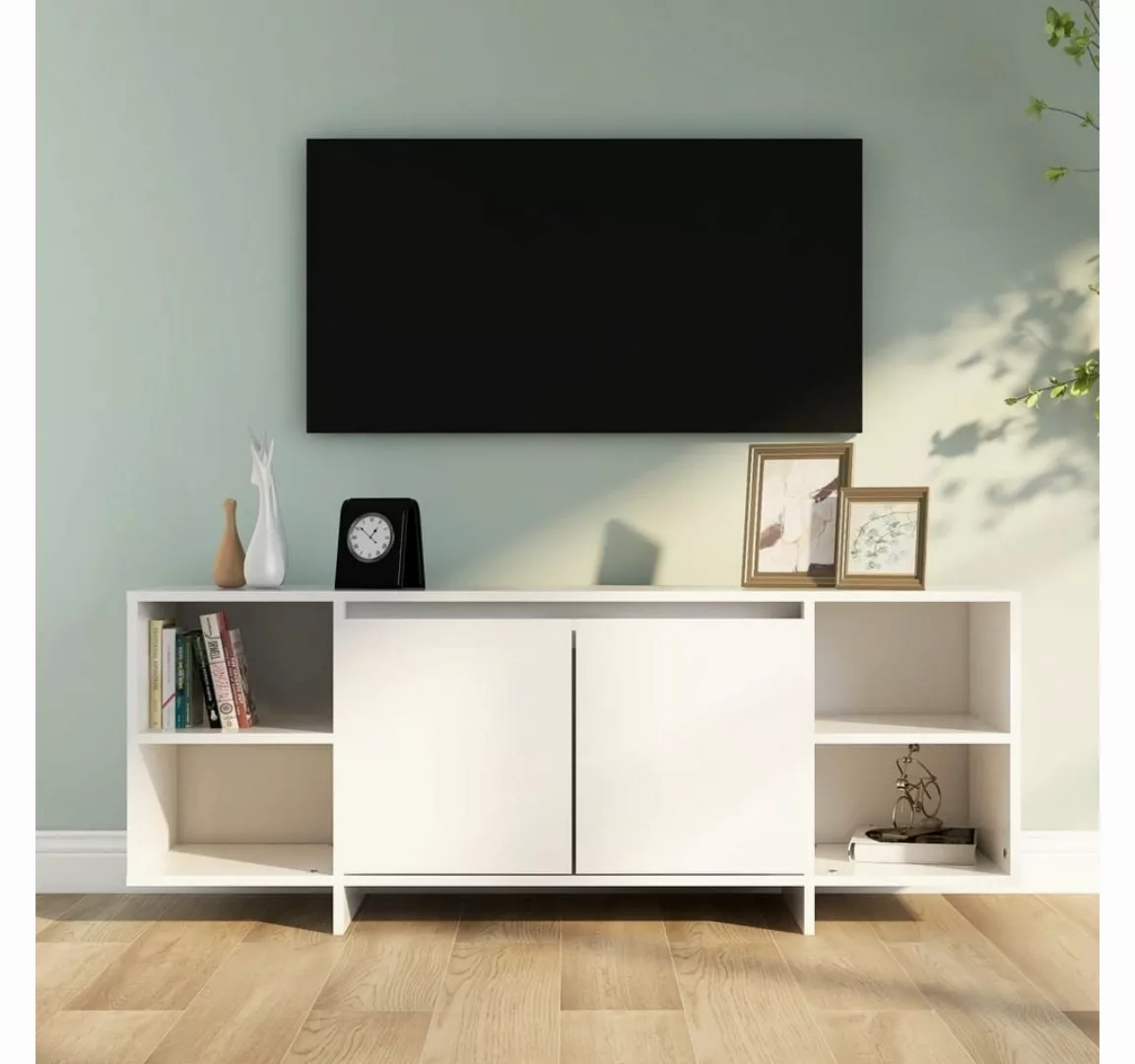 vidaXL TV-Schrank TV-Schrank Weiß 130x35x50 cm Spanplatte Lowboard günstig online kaufen