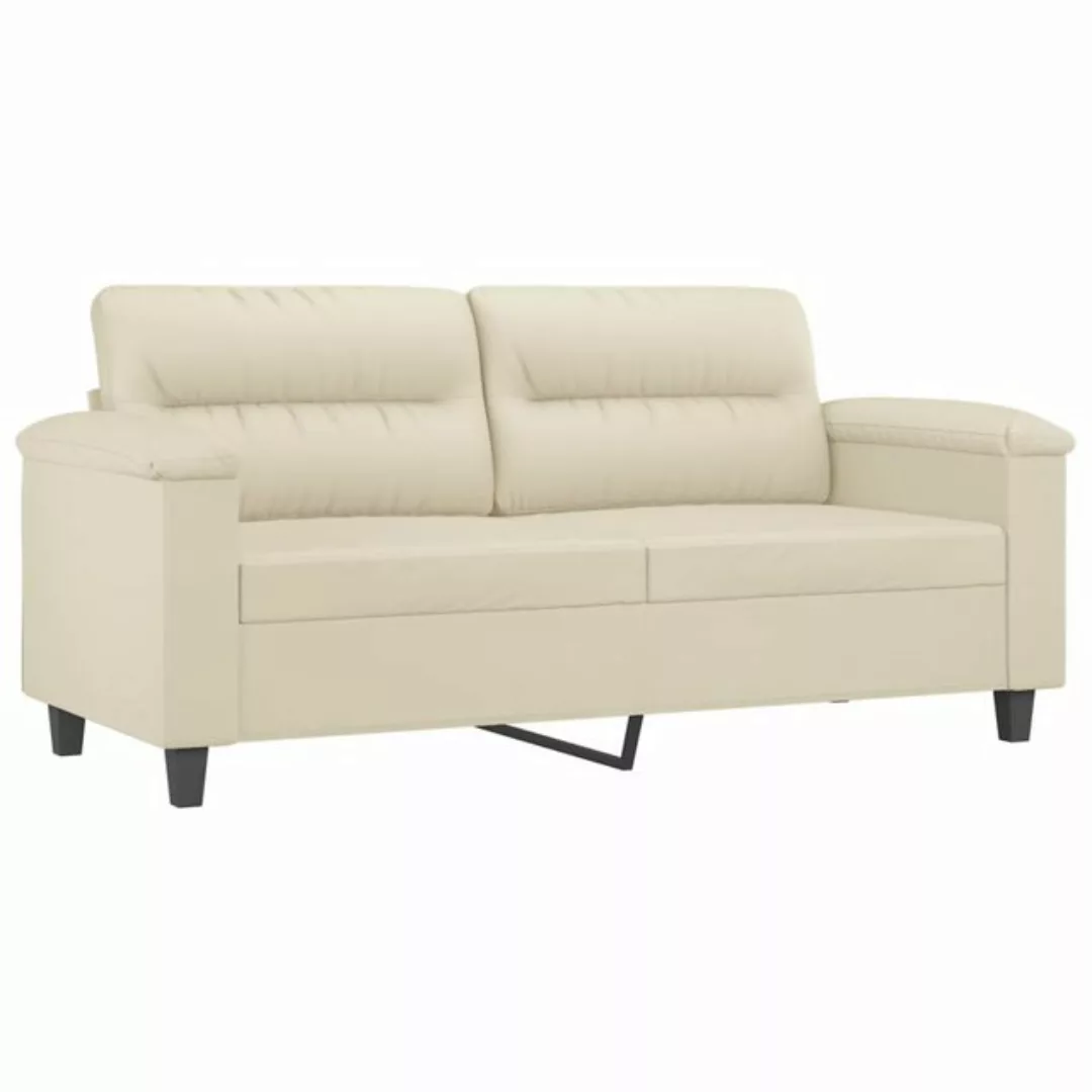 vidaXL Sofa, 2-Sitzer-Sofa Creme 140 cm Kunstleder günstig online kaufen