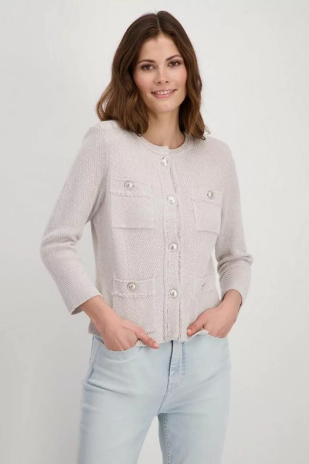 Monari Strickpullover 408935 light sand günstig online kaufen