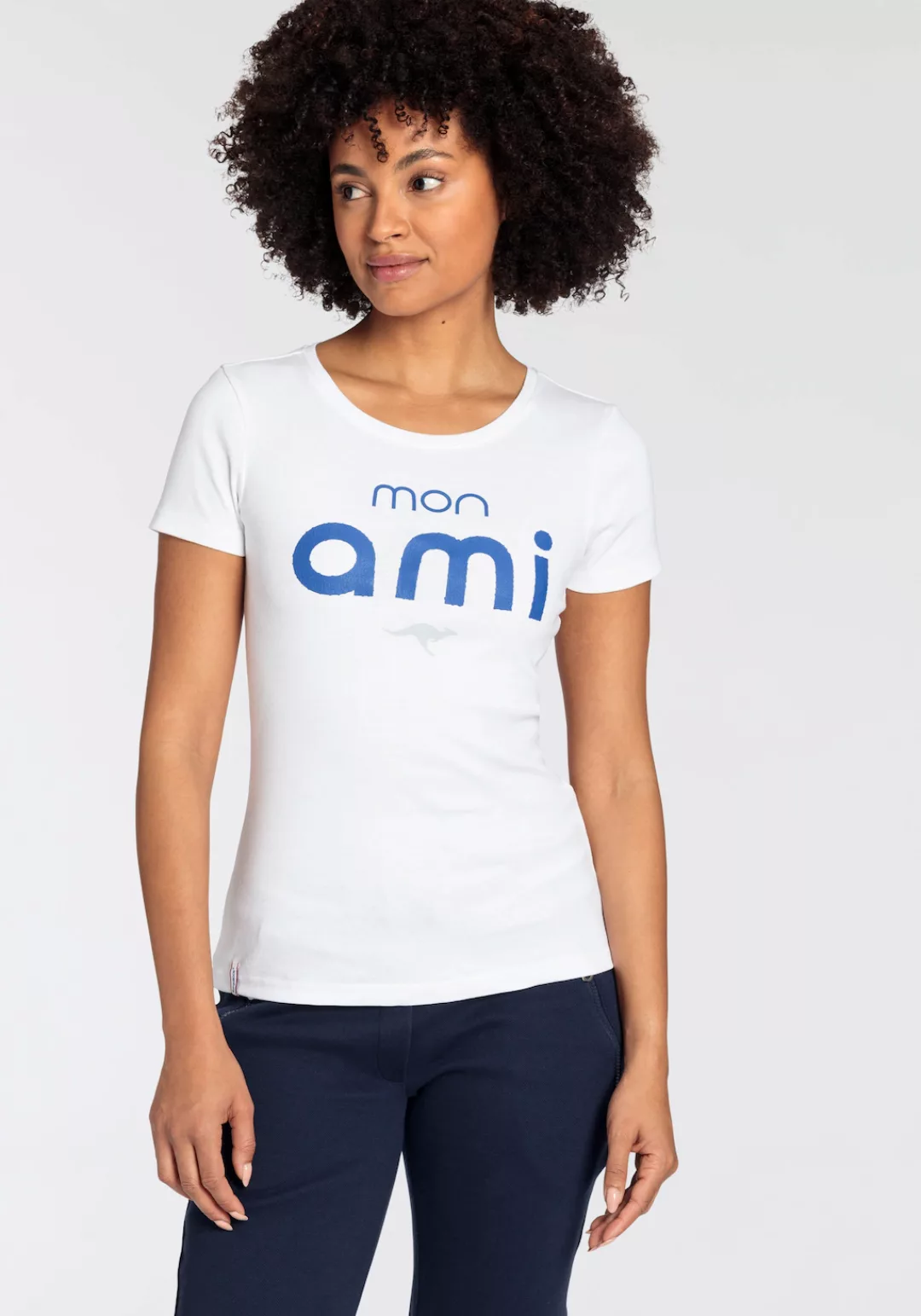 KangaROOS American-Shirt, Logoshirt mit modischem Puff Print- NEUE-KOLLEKTI günstig online kaufen