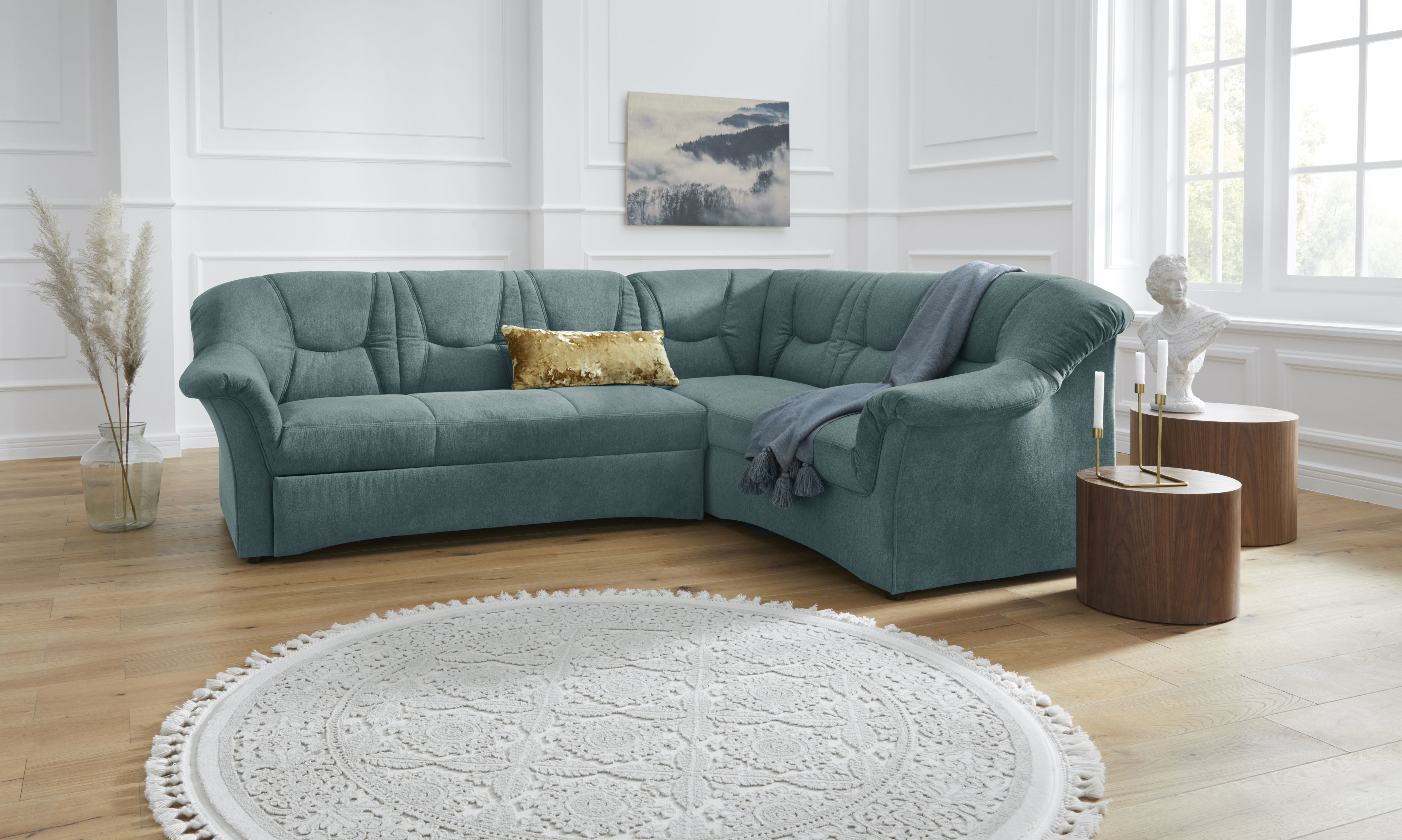 DOMO collection Ecksofa »Sarafina zeitlos und komfortabel, optional mit Fed günstig online kaufen