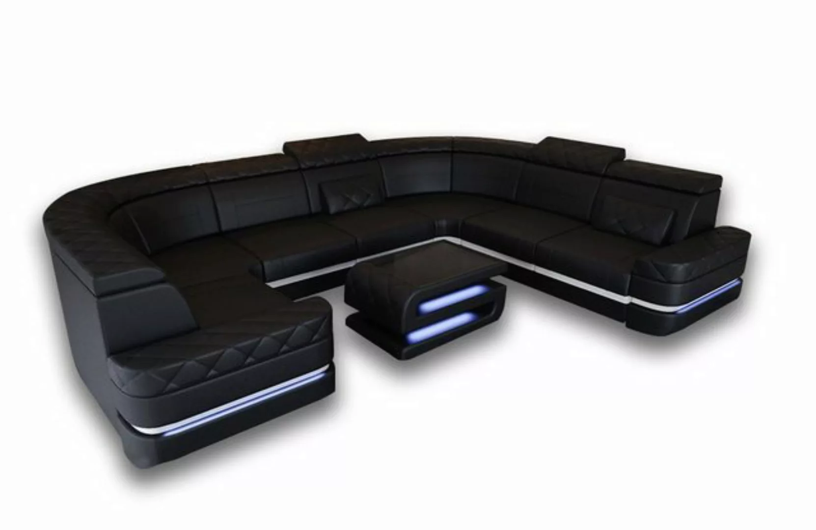 Sofa Dreams Wohnlandschaft Stoff Couch Polstersofa Positano U Form Stoffsof günstig online kaufen