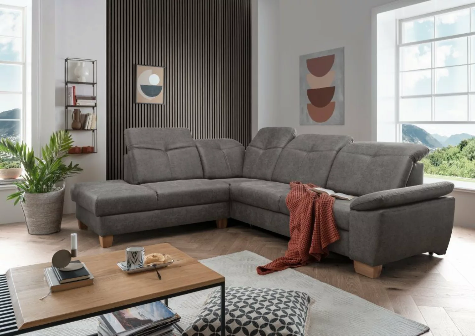 Myhomelando Ecksofa Manhattan, mit Schlaffunktion, Bettkasten, verstellbare günstig online kaufen