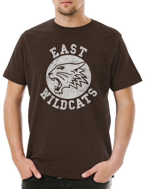 Urban Backwoods Print-Shirt East Wildcats Herren T-Shirt High School Basket günstig online kaufen