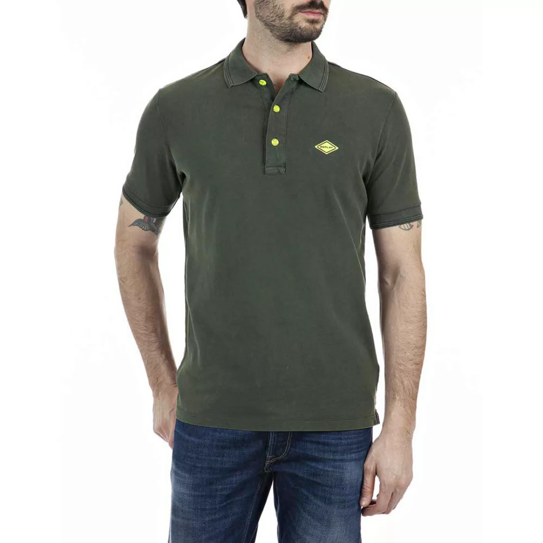 Replay Kurzarm Polo Shirt M Forest günstig online kaufen