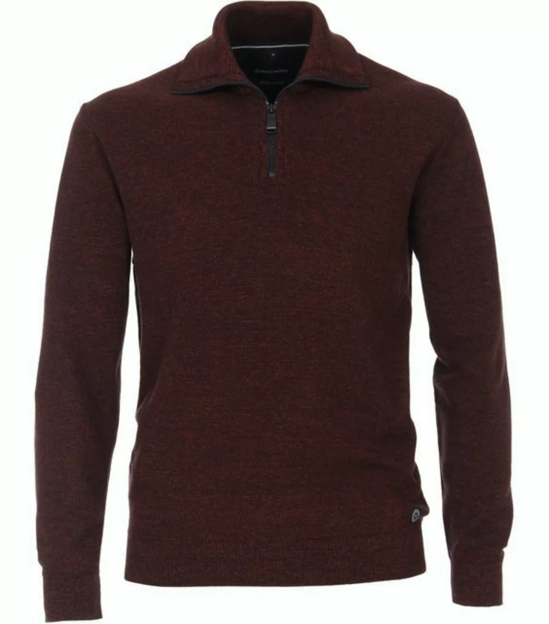 Casa Moda Zip Pullover Bordeaux - Größe 3XL günstig online kaufen