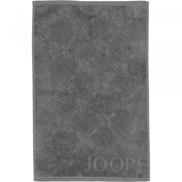 JOOP Uni Cornflower 1670 - Farbe: anthrazit - 774 - Gästetuch 30x50 cm günstig online kaufen