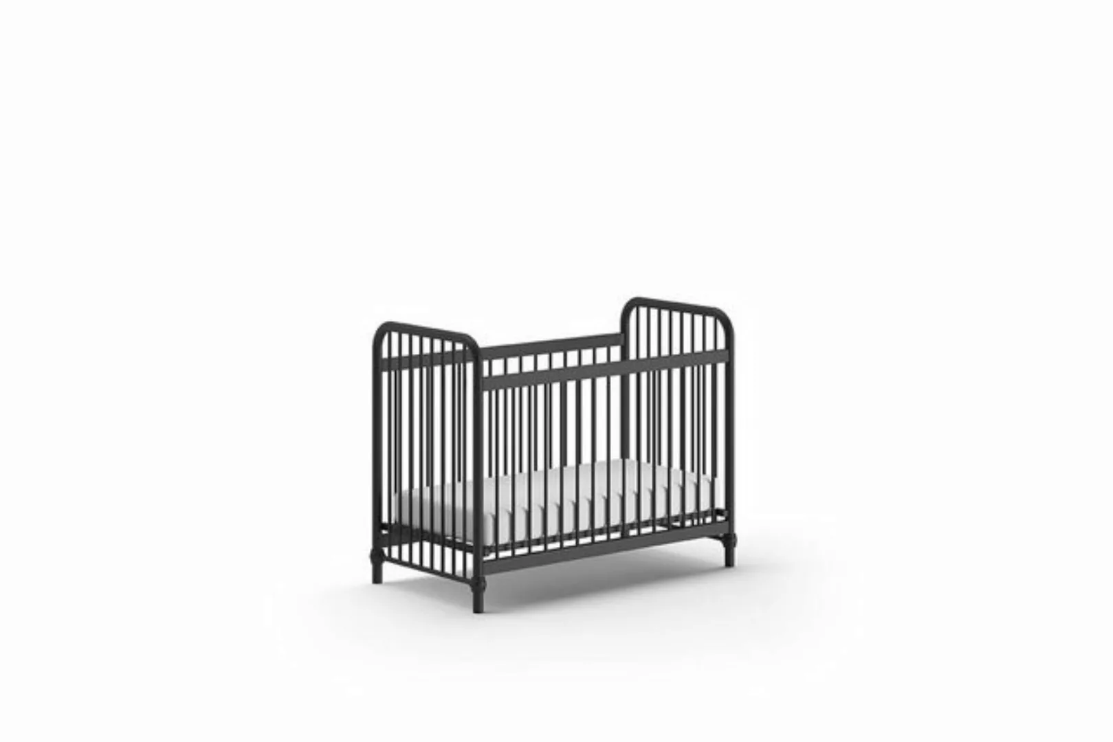 möbelando Babybett BRONXX, aus Metall in Schwarz matt. Abmessungen (BxHxT) günstig online kaufen