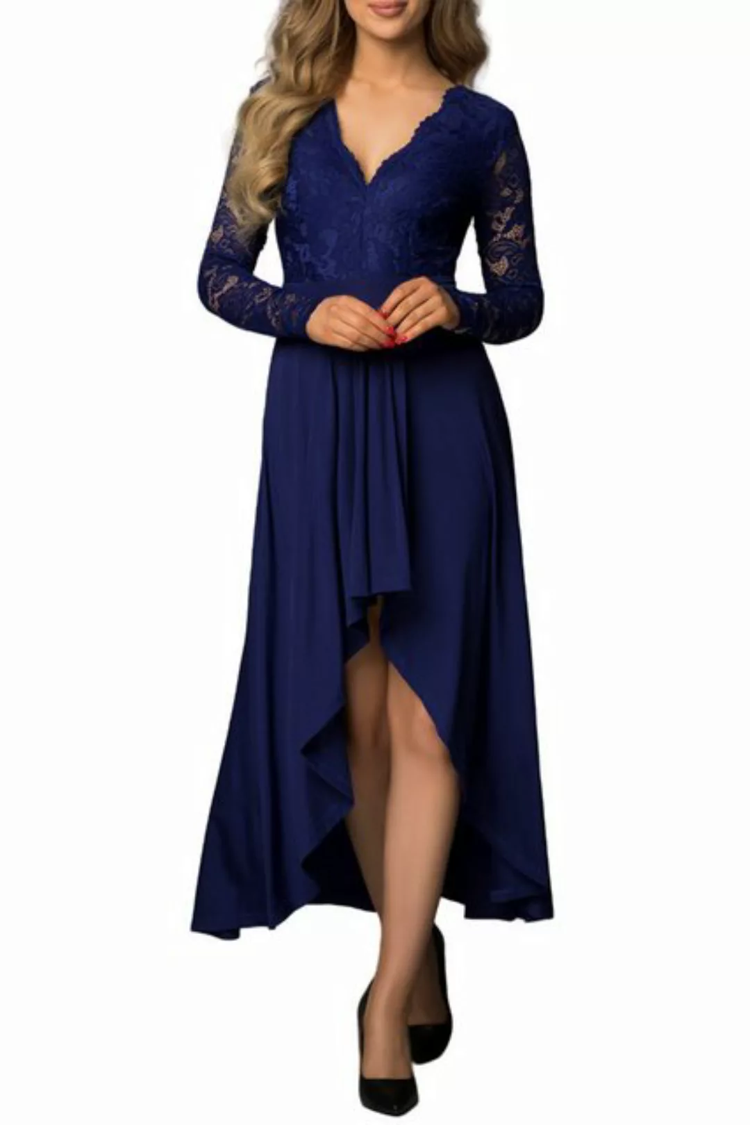 Orient Phoenix A-Linien-Kleid Damen A-Linien-Kleid, Spitzenkleid, halbe Ärm günstig online kaufen