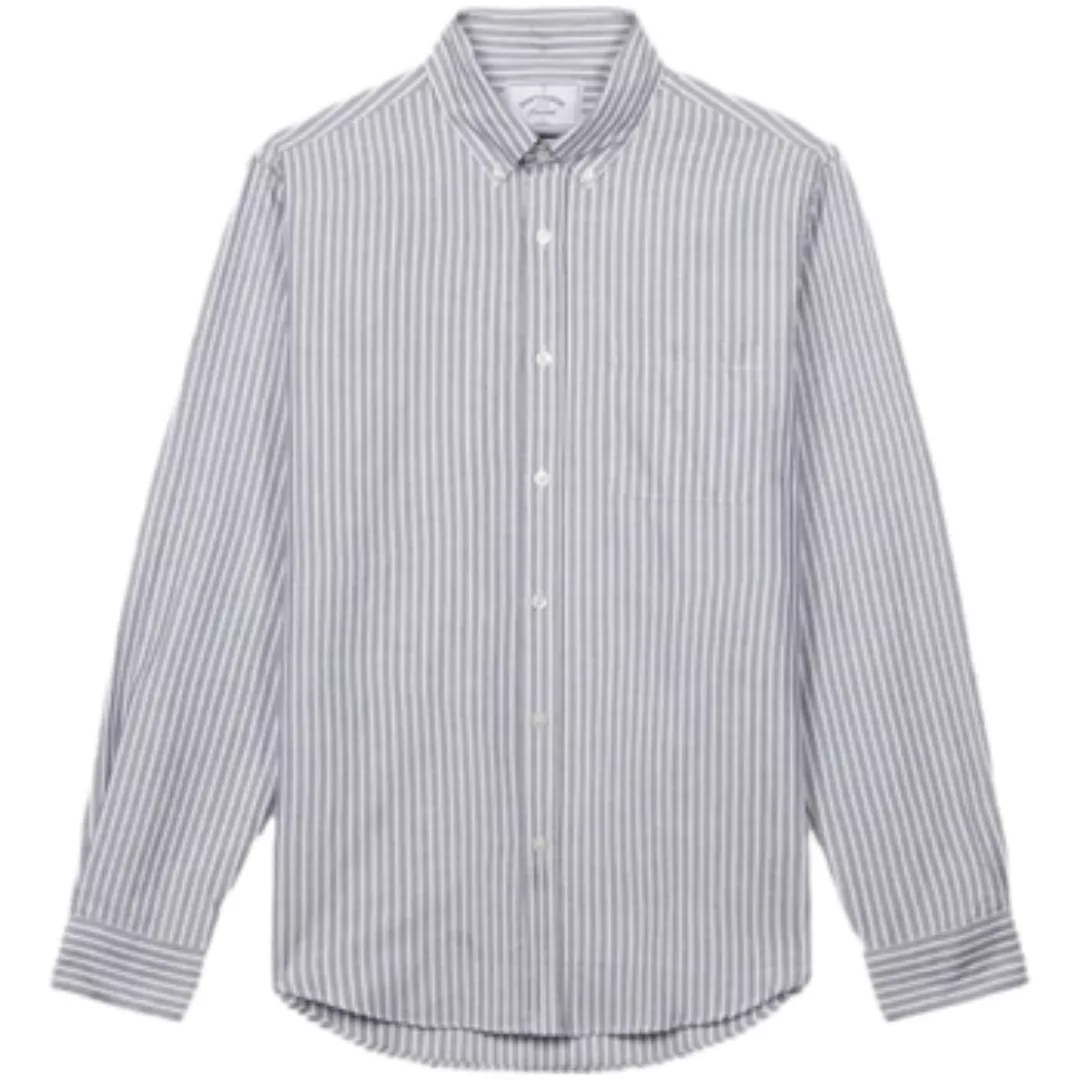 Portuguese Flannel  Hemdbluse Belavista Stripe Shirt - Black günstig online kaufen
