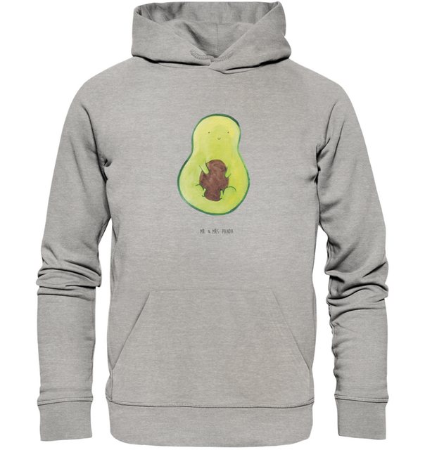 Mr. & Mrs. Panda Hoodie Größe XS Avocado Kern - Heather Grey - Geschenk, Mä günstig online kaufen