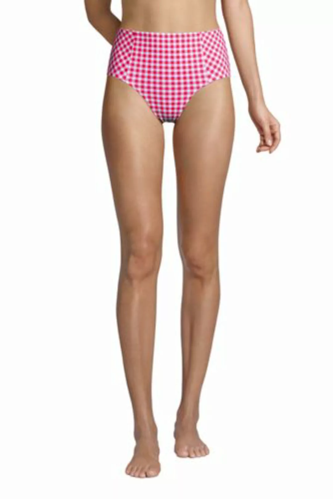 Draper James High Waist Retro Bikinihose, Damen, Größe: L Normal, Rot, Nylo günstig online kaufen