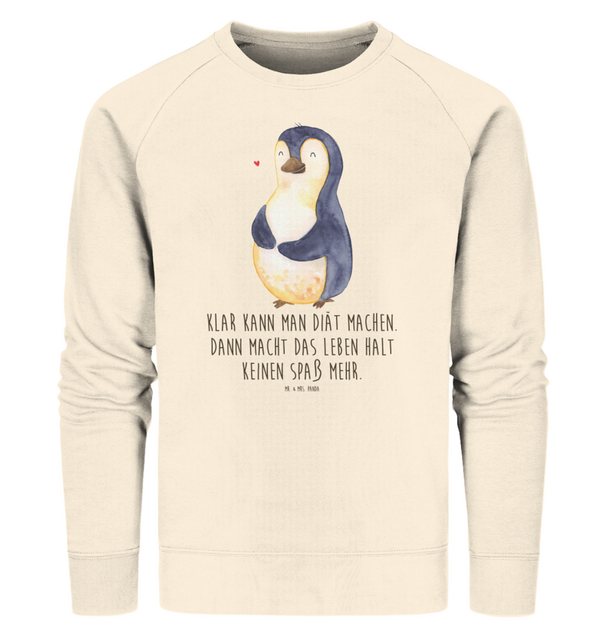 Mr. & Mrs. Panda Longpullover Größe L Pinguin Diät - Natural Raw - Geschenk günstig online kaufen