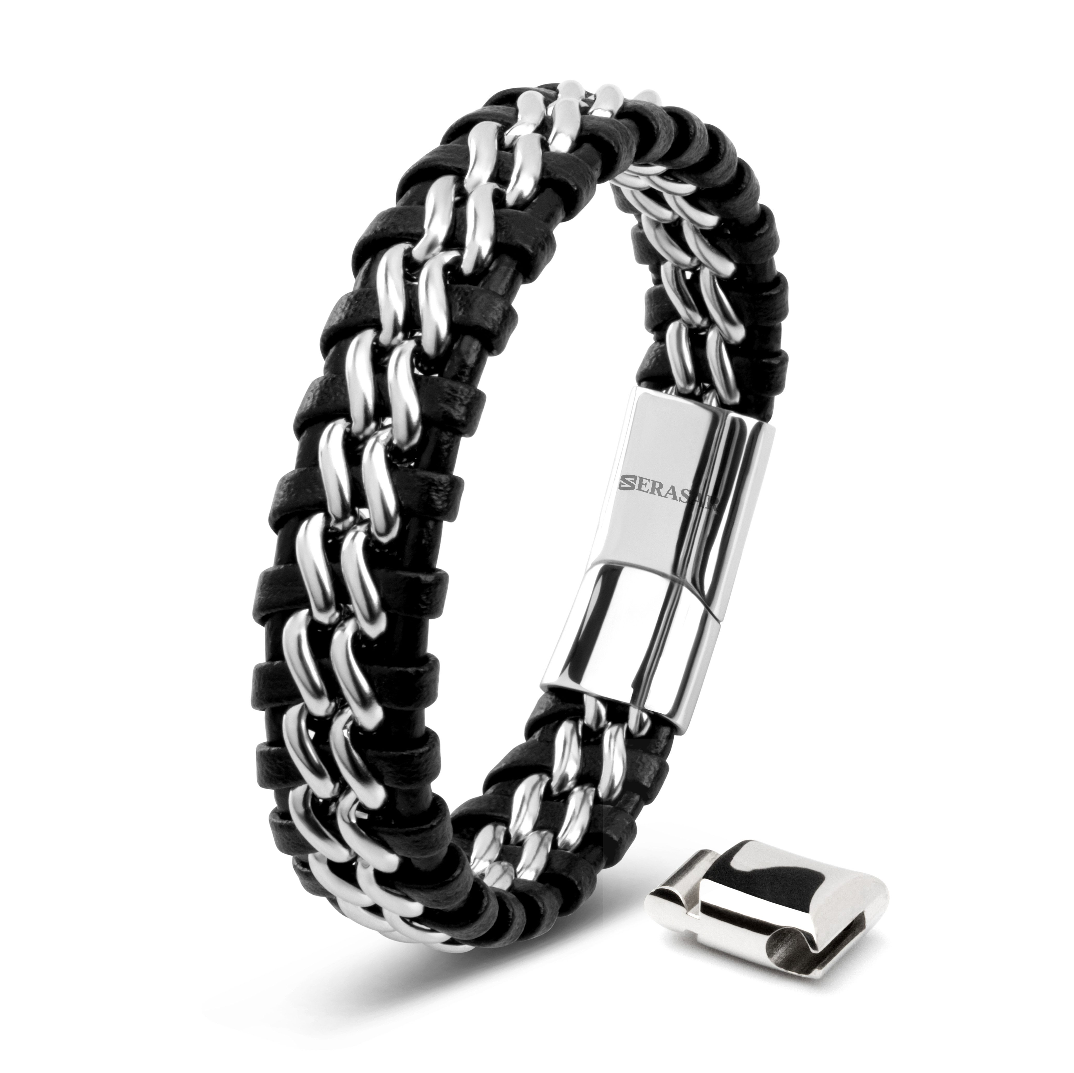 SERASAR Lederarmband Leder Herrenarmband "Spirit" (Klassisch, günstig online kaufen