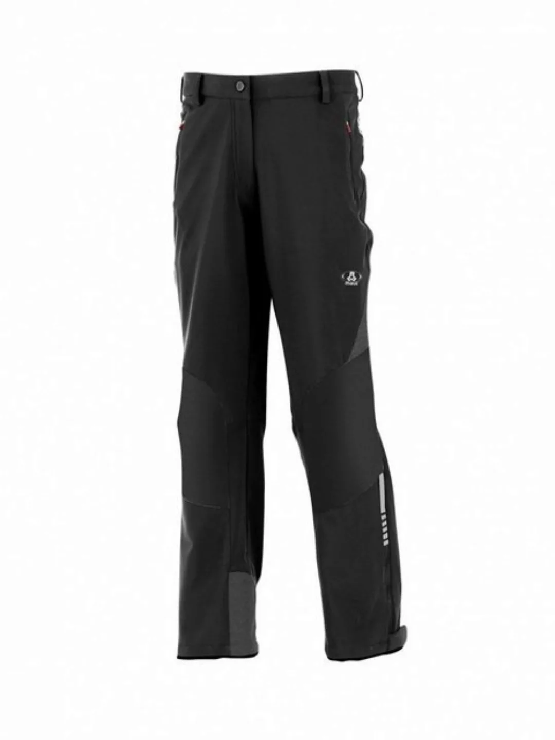 Maul Trekkinghose Monte Leone-ll-Hybrid Damen Softshellhose schwarz günstig online kaufen