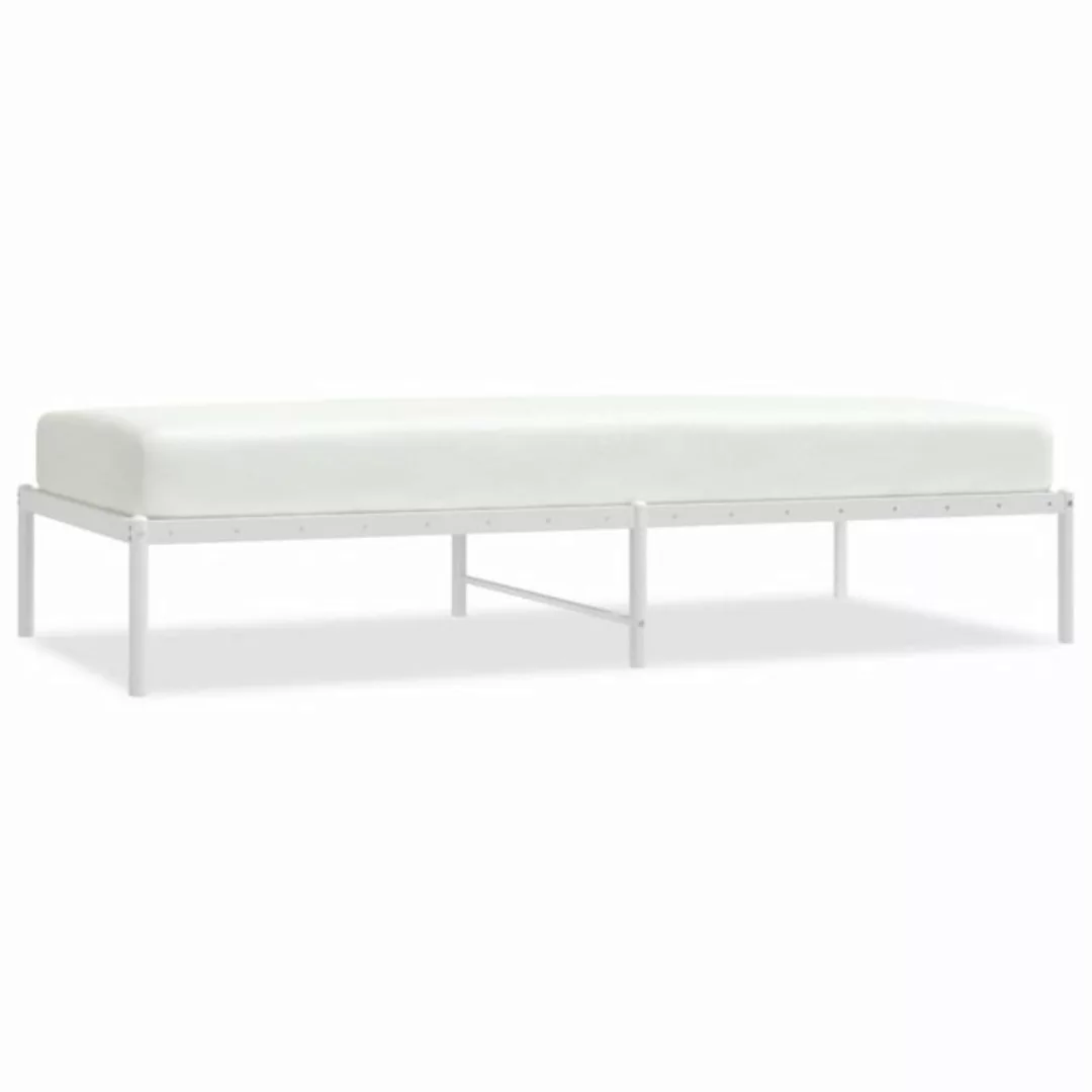 furnicato Bett Bettgestell Metall Weiß 90x190 cm günstig online kaufen