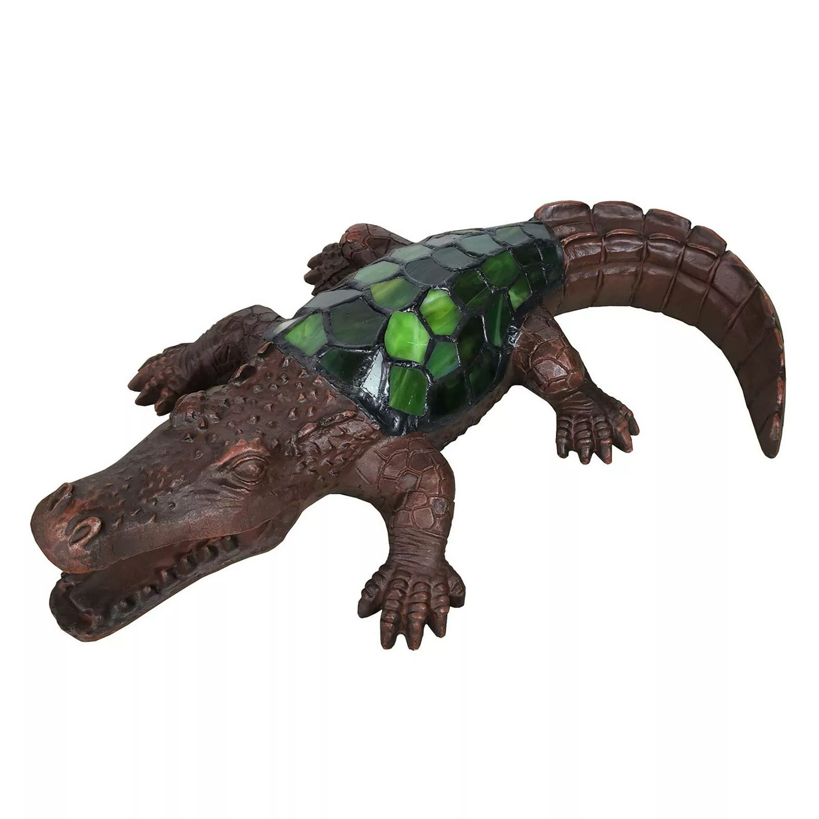 Dekoleuchte 6004, Krokodil in Tiffany-Art günstig online kaufen