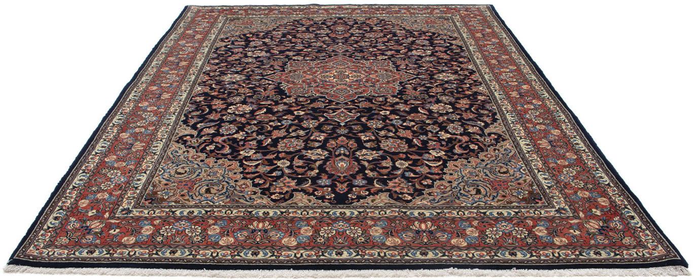 morgenland Wollteppich »Golpayegan Medaillon Blu scuro 306 x 214 cm«, recht günstig online kaufen