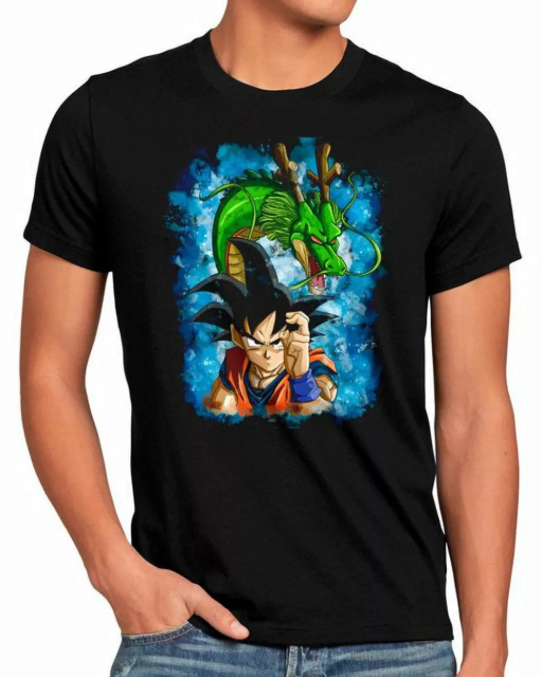 style3 Print-Shirt Herren T-Shirt Shenron Coverage super dragonball z gt so günstig online kaufen