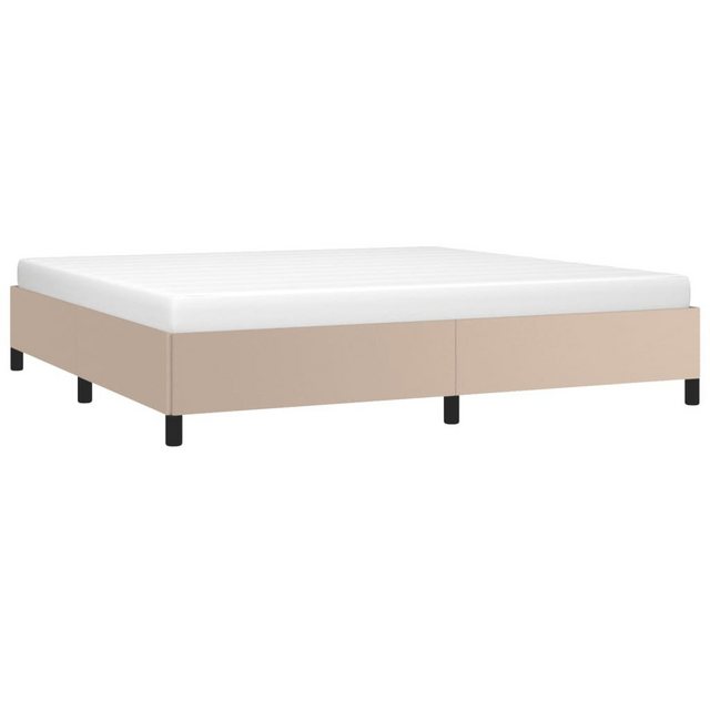 vidaXL Bett Bettgestell Cappuccino-Braun 200x200 cm Kunstleder günstig online kaufen