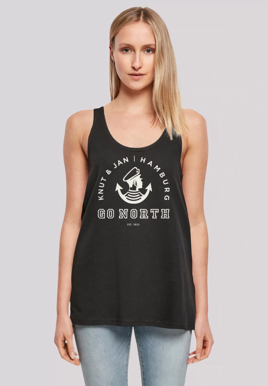 F4NT4STIC T-Shirt "Go North Knut Jan Hamburg Knut Jan Hamburg", Print günstig online kaufen