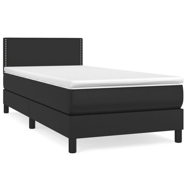 vidaXL Boxspringbett Bett Boxspringbett mit Matratze Kunstleder (90 x 190 c günstig online kaufen