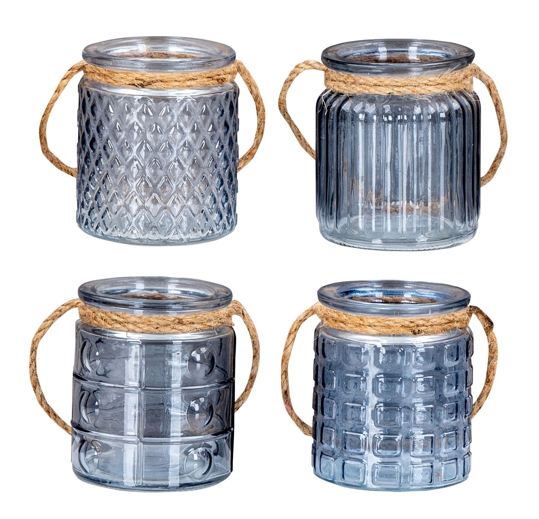 Levandeo® Teelichthalter, 4er Set Windlicht H10cm günstig online kaufen