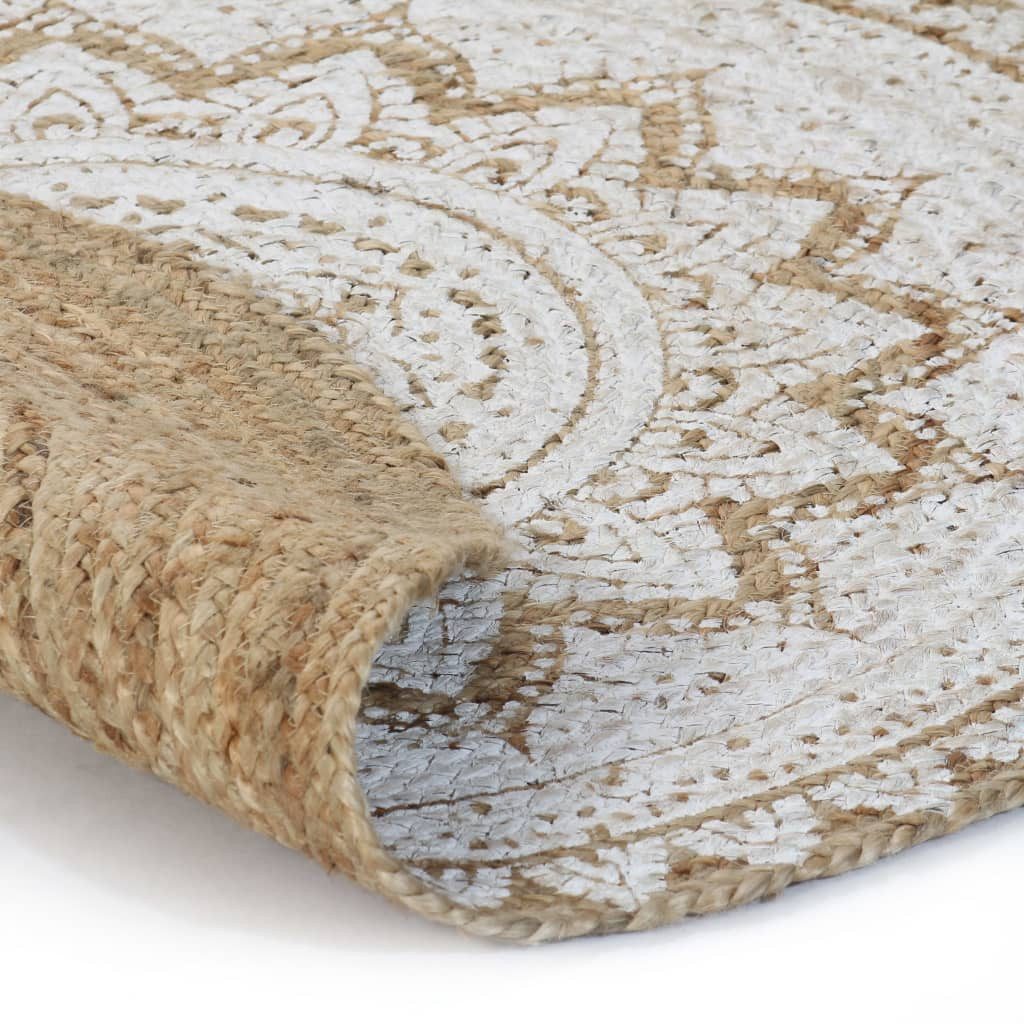 vidaXL Teppich Teppich Jute Geflochten Bedruckt günstig online kaufen